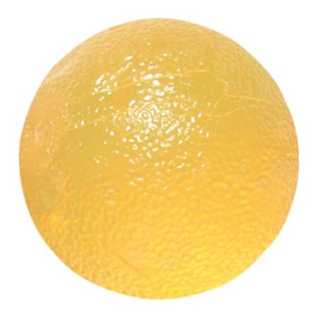 Fabrication Enterprises CanDo Gel Hand Exercise Ball, Small Circular, Yellow, X-Soft 10-1491